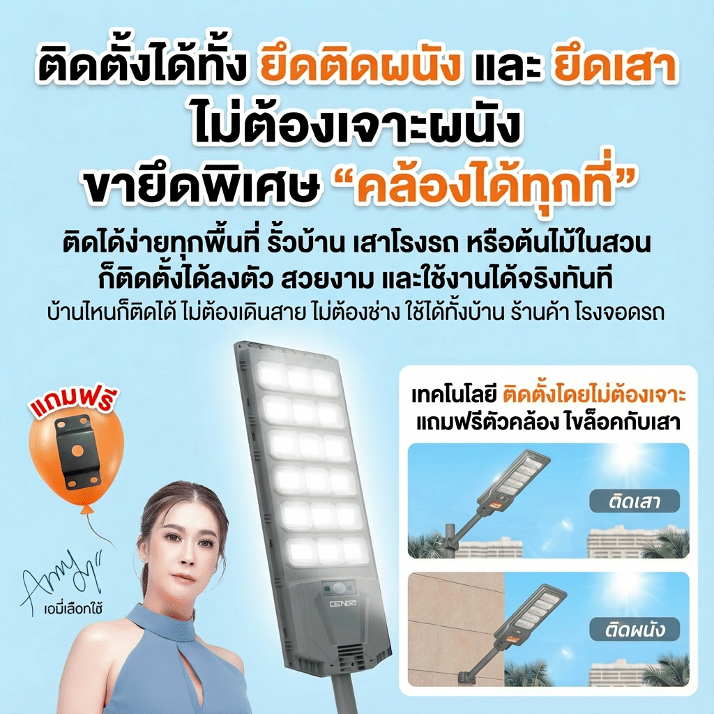 ไฟถนน SOLAR DENGO MEGA STREET LIGHT_5